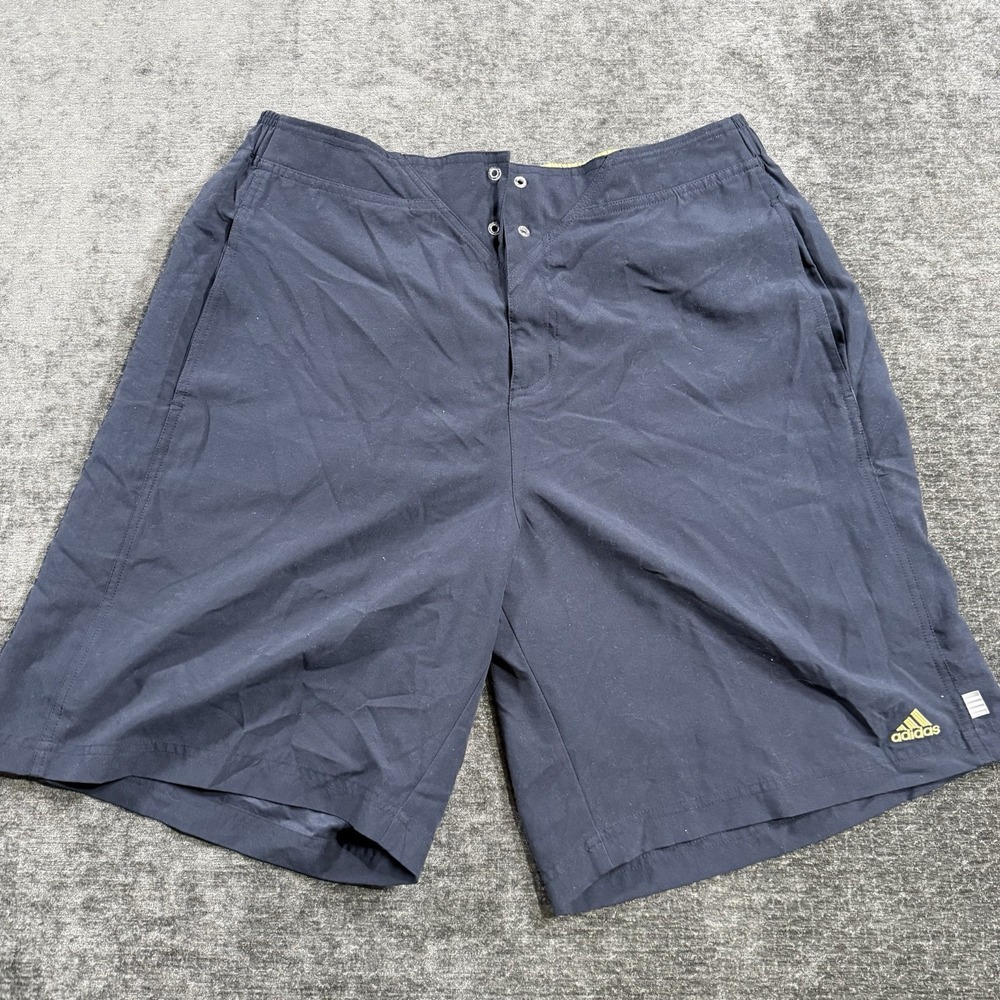 Vintage‎ Adidas Samples Men's Surf Swim Trunk Shorts Size Large Dark Navy Blue